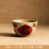 Creative Retro Pastoral Style Ceramic Bowl Hand-painted Flower Household Breakfast Bowl Soup Bowl Underglaze Color Chinese Tableware Jingdezhen