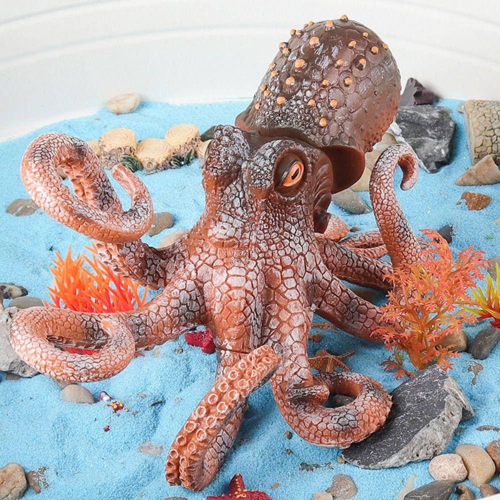 Realistic Figure Toy Wild Squid Model Figurine Large Marine Animals Model Room Desktop Ornament