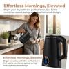 European Standard 2L Electric Kettle, Stainless Steel, 1500W, Auto Power-Off