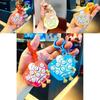 Cute Cartoon Long-legged Duck Keychain Fun Whack-a-mole Mini Game Accessory