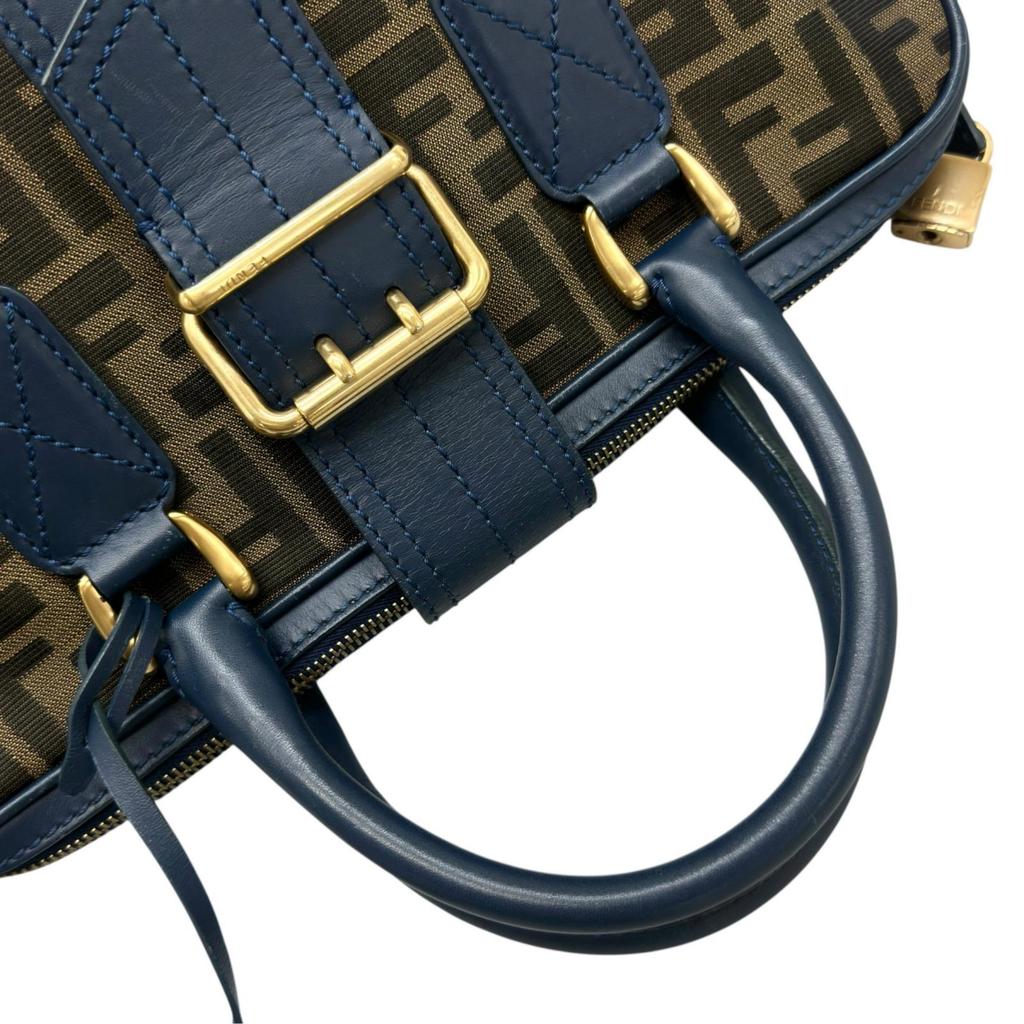 FENDI Zucca 8BN069 Handbag Brown Women used