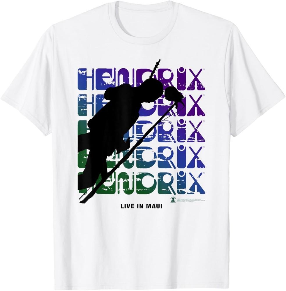 

Jimi Hendrix Official White Live in Maui Tee T-Shirt 2XL