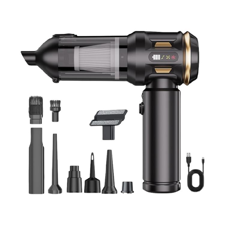 High Capacity Rechargeable Wireless Car Vacuum With Rotational Airflows Cyclonic System Quick Charge 3Hrs Deep Cleaning