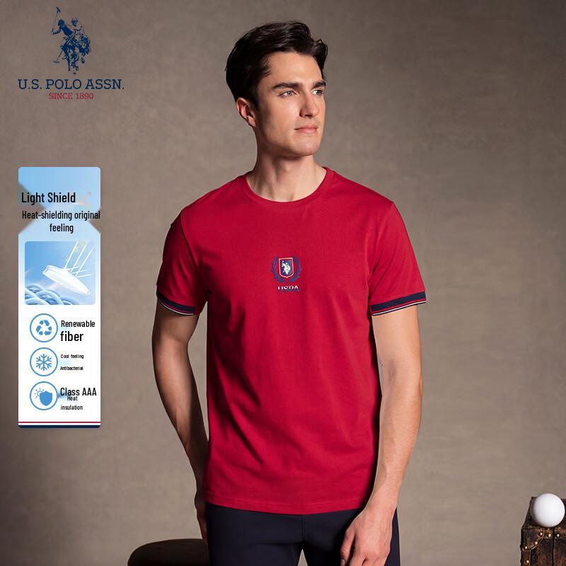 US POLO ASSN Men s Cooling Anti-Bacterial Short Sleeve T-Shirt L175 4190₽