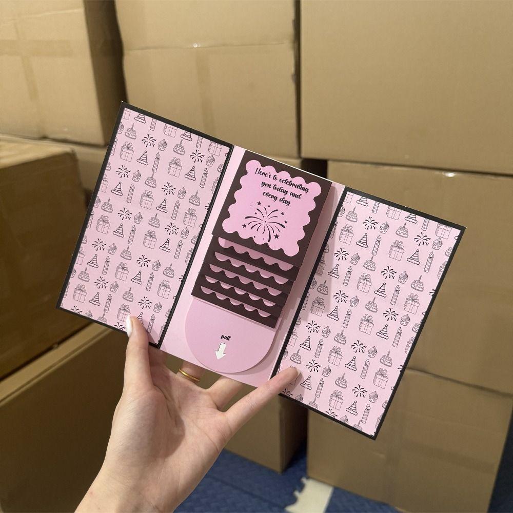 Handmade Waterfall Gift Card DIY Message Gift Card DIY Gift Card  Holiday Celebration