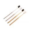 1Pc Luxury Soft Toothbrush Men Women Adult Tooth Brush Electroplate Gold Silver Color Dental Brushes Toothbrushes