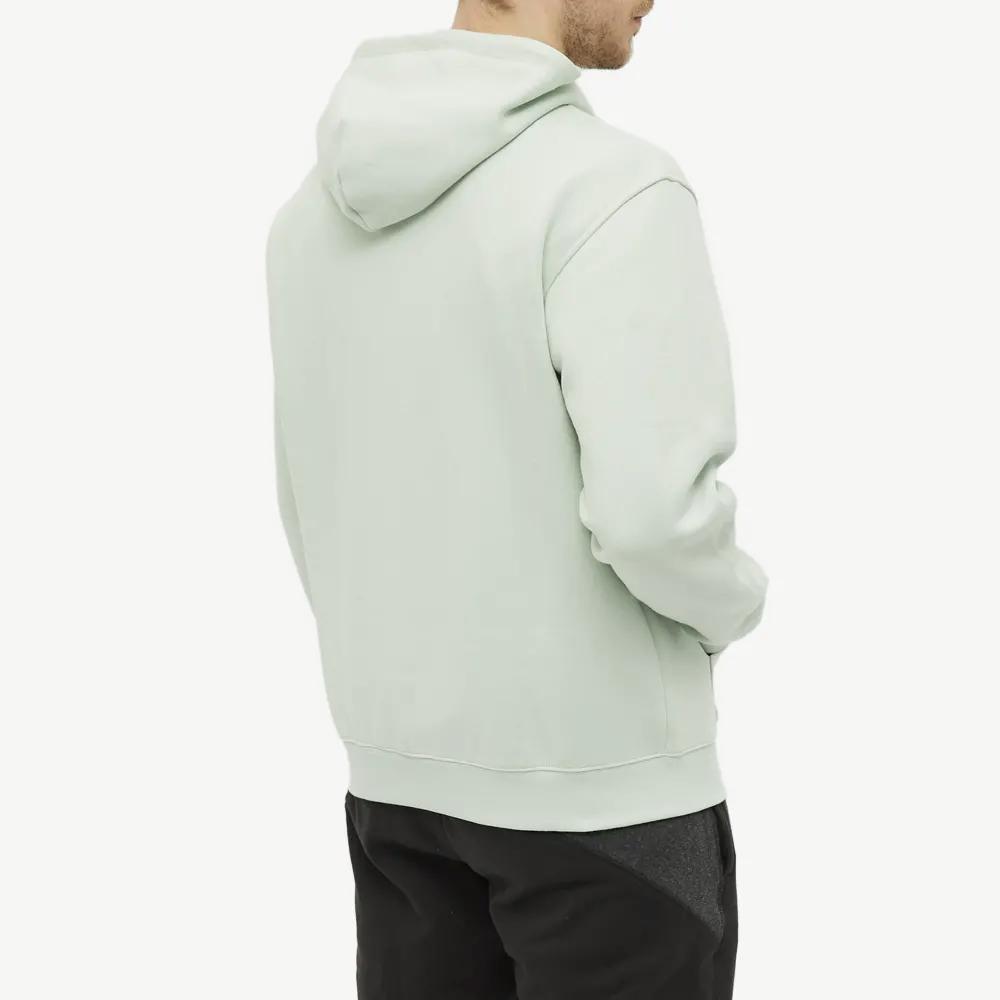 Adidas Originals Trefoil Logo Print Pullover Hoodie Men Tops Light-Blue HM2653