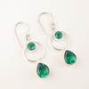 Chrome Diopside Gemstone 925 Sterling Silver Jewelry Handmade Drop Earrings 2.0" EE-140-3