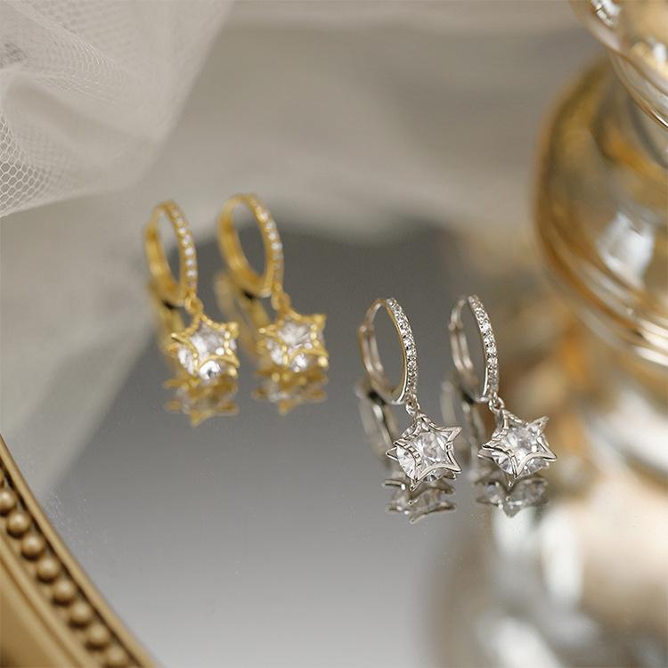 Star Temperament Ear Buckle Jewelry New Trendy Earring Female Earrings Retro Ring High-end Sense