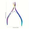 1Piece Cuticle Nipper, Premium Stainless Steel Cuticle Trimmer for Manicure & Pedicure At Home/Spa/Salon
