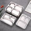 304 Stainless Steel Divided Canteen Lunch Tray