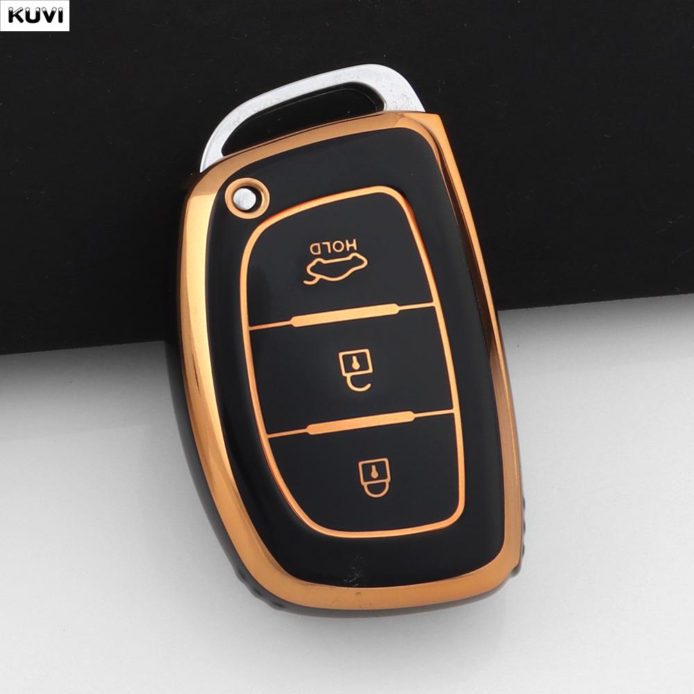 3 4 Buttons Tpu Car Smart Key Case Cover For Hyundai Tucson Santa Fe Rena Sonata Elantra Creta Ix35 Ix45 I10 I30 I40 Accessories