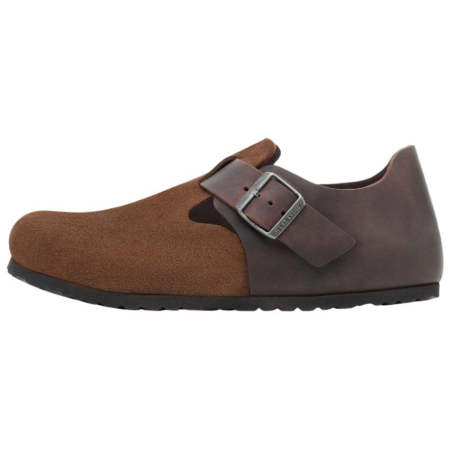 Birkenstock London Suede Low top Casual Shoes Unisex Brown Regular Loose Fit 1030157 42