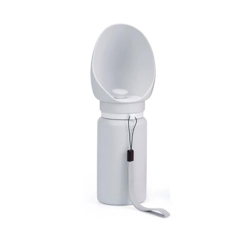 

550 мл складная кружка для прогулок на открытом воздухе, портативная дорожная бутылка для воды для щенков, кошек, собак, диспенсер для питьевой воды, чашки, принадлежности светло-серый