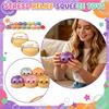 Jouet anti-stress Boulette Squishy à rebond lent en silicone souple Jouet sensoriel Fidget pour soulager l'anxiété et améliorer la concentration Lot de 2