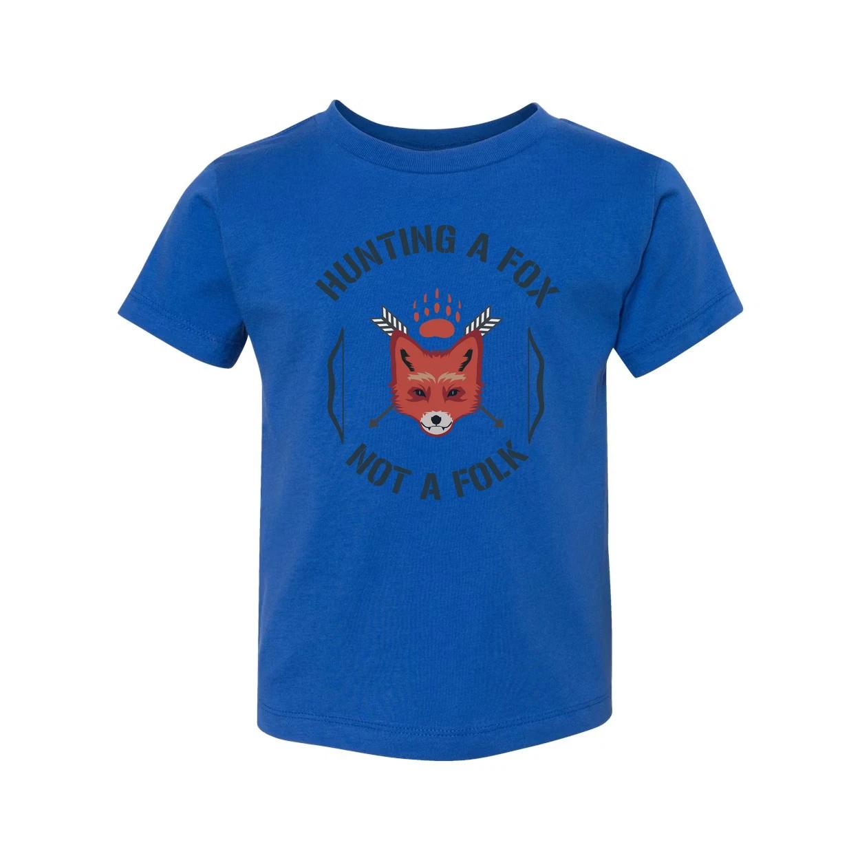 

Graphic Tee Hunting A Fox Not A Folk Featuring A Red Fox Head With Arrows Emblem 4XL