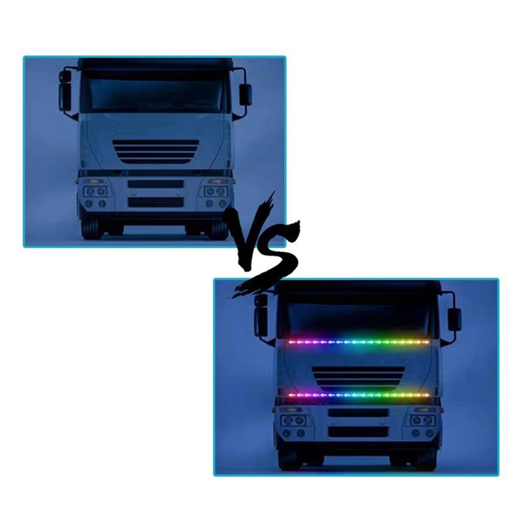 Lichtleiste für die Motorhaube, dynamische LED-Lichtleiste für Auto, LKW, wasserdicht, Tagfahrlicht, Rückfahrlicht, Bremslicht