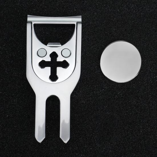 Widelec do naprawy dołków po piłce golfowej Wygodny Praktyczny Metalowy Mały Widelec do Naprawy Boisk Outdoor