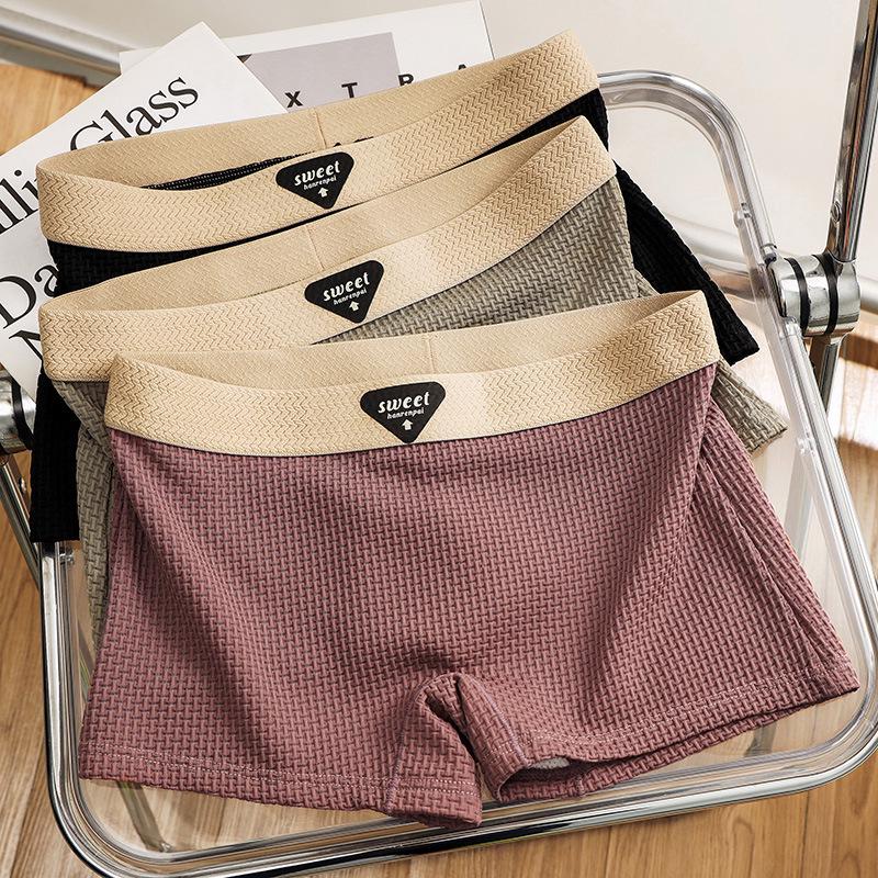 Women's Ice Silk Boxer Briefs: Mid-Waist, Comfortable & Breathable Safety Pants
