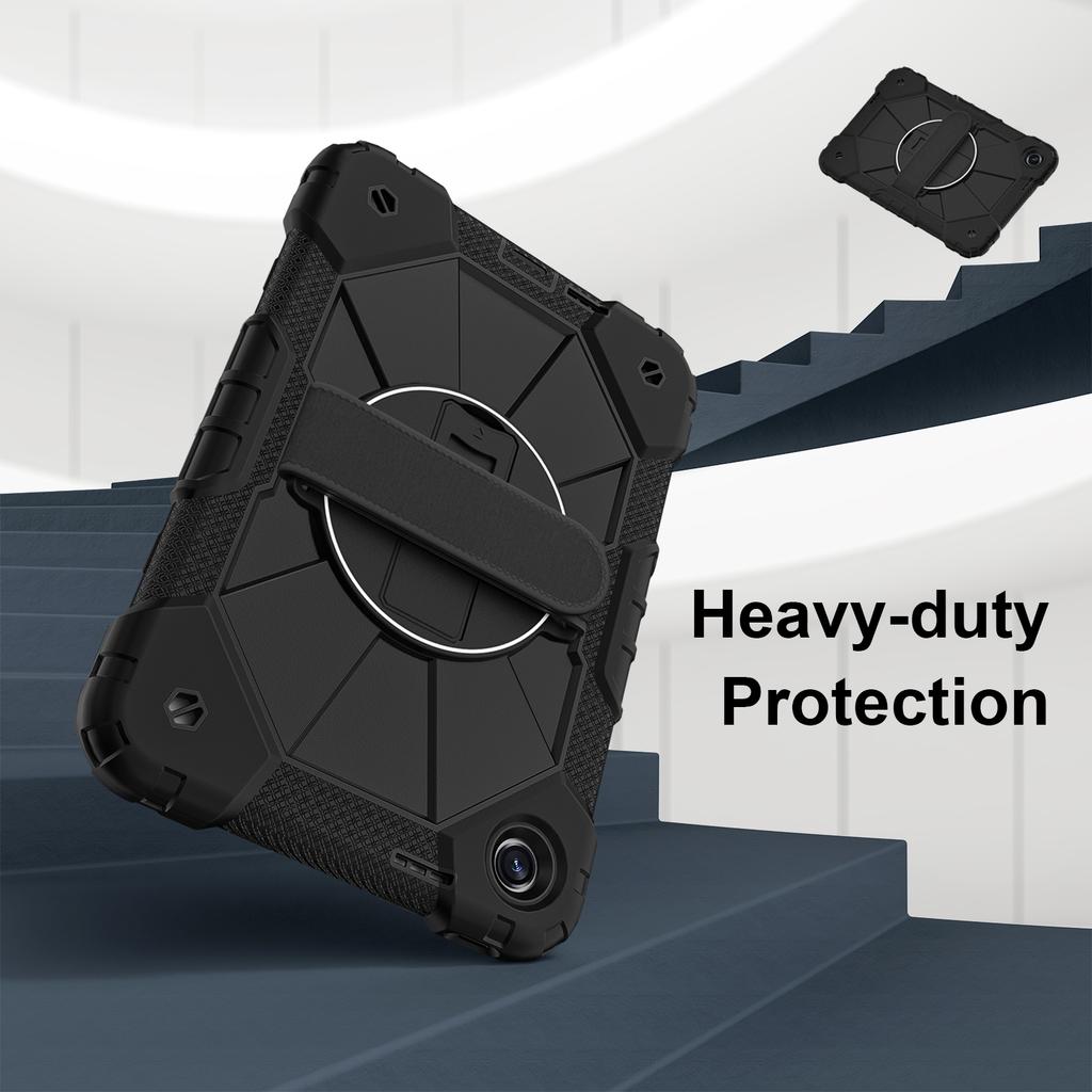 For Poco Pad C1 Redmi Pad 2 9.7" Case 360 Rotation Handle Hand Ring Kickstand Tablet Protective Cover Shoulder Strap