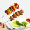 hot! 20pcs Reusable Barbecue Skewers Stainless Steel Bbq Camping Forks Kitchen Accessories Tools