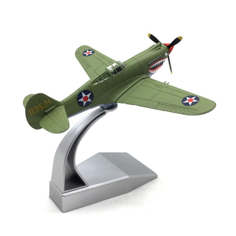 Diecast 1:72 Scale P-40B Warhawk Model Fighter Jet