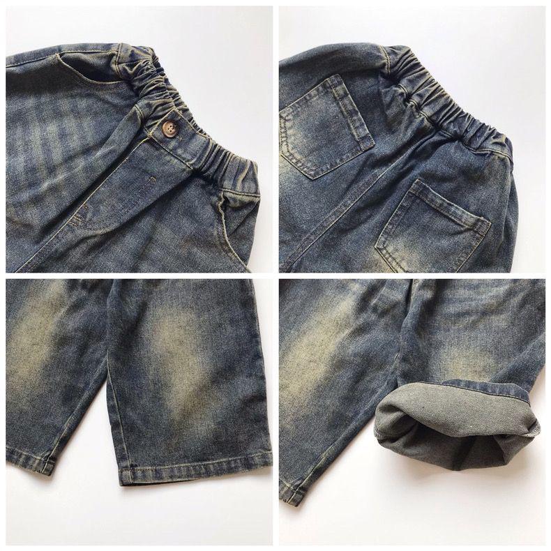 2025 Spring & Autumn Kids' Wide-Leg Pants: Stylish American & Korean Jeans for Boys & Girls