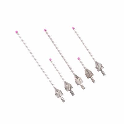 2Mm Ruby Tungsten Steel Head Od 10Mm 20Mm Measure Length M2.5 Thread Micrometer Height Lever Dial Test Gauge Tip Indicator Probe