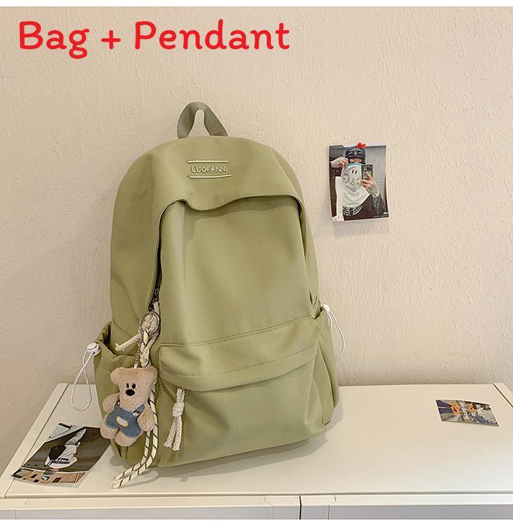 Minimalist Nylon Student Backpack With Design For School And Travel