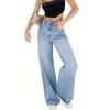 American Retro Jeans New Wide Legs Loose Straight Long Pants Tide