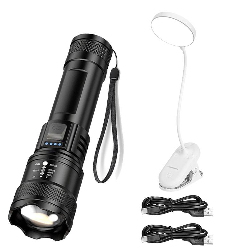 LED Portable Table Lamp USB Rechargeable Desk Lamp Bed Reading Night Light Touch 3 Dimming Modes Eye Protection Light