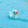 5-20pcs Luminous Micro Landscape Duck Ornaments Handcrafts Small Cute Mini Resin Yellow Duck DIY Resin Dollhouse Decoration