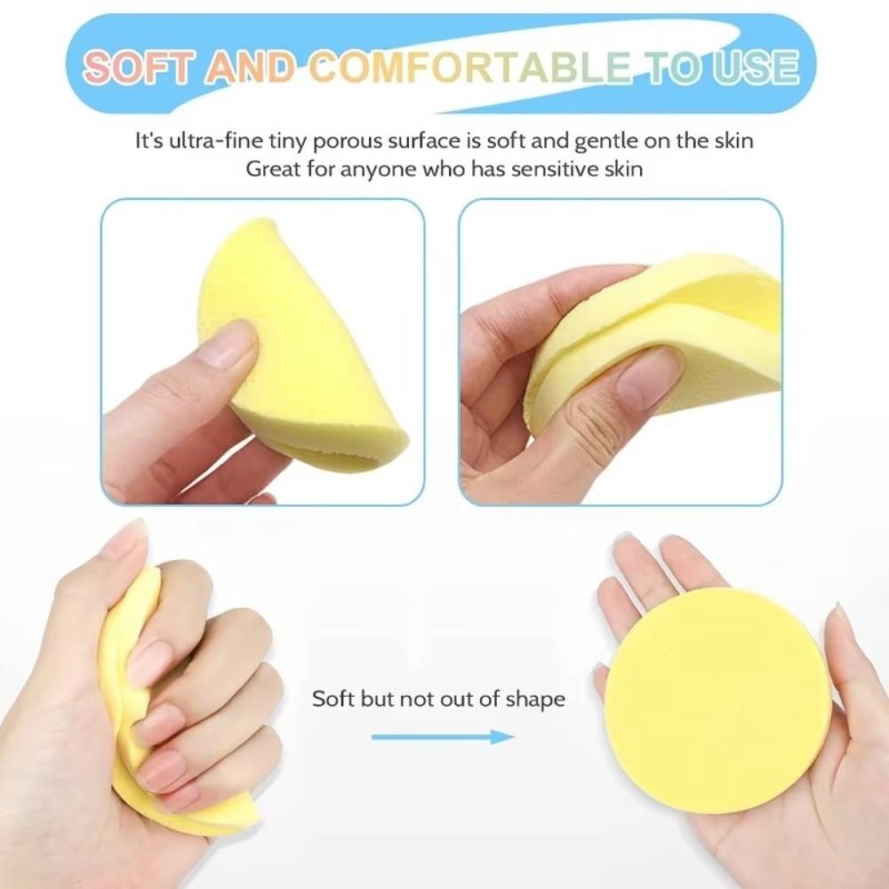 12PCS/Set Facial Clean Pad Cosmetic Puff Compressed Facial Cleansing Sponge Puffs  Women