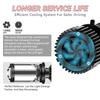 Y6 H4 LED Projector Headlight Projector Lens with Fan Cooling 90W Automobile Hi Lo Beam Bulb 12V 6500K RHD LHD