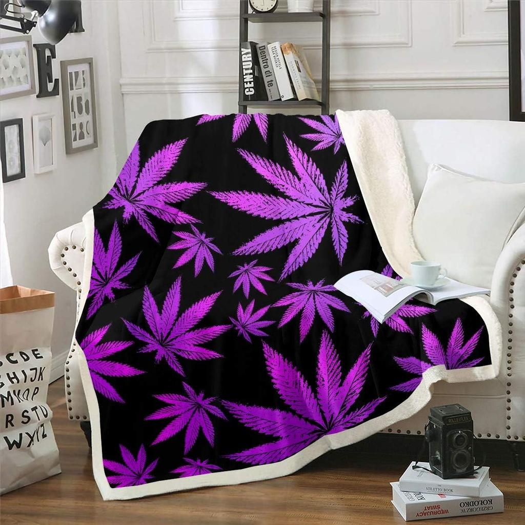 Red Rose Blanket Soft Fleece Throw Black Background Romantic Design Home Decor Gift for Her