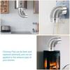 Oxidation security Metal Coated Steel Duct Pipe Elbow 90 Degree Bend For Effective exhaust Removal System