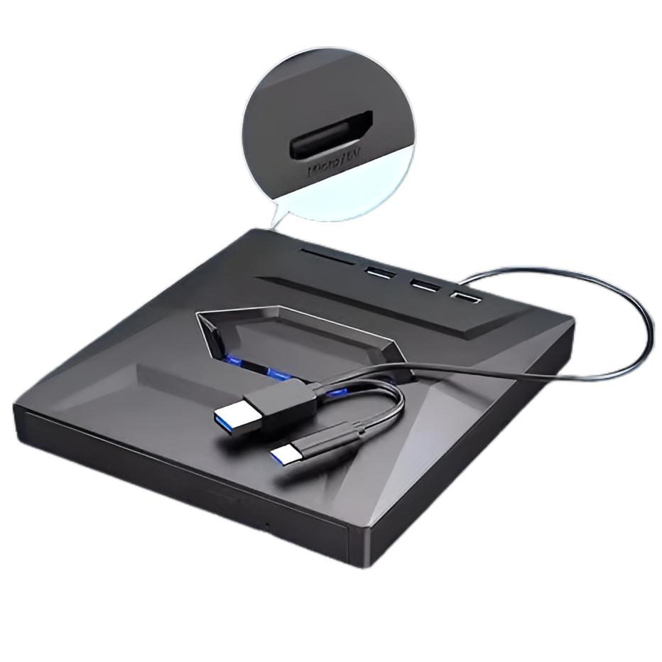 Externes CD DVD RW 5-in-1 USB 3.0 Optisches Laufwerk Typ CD