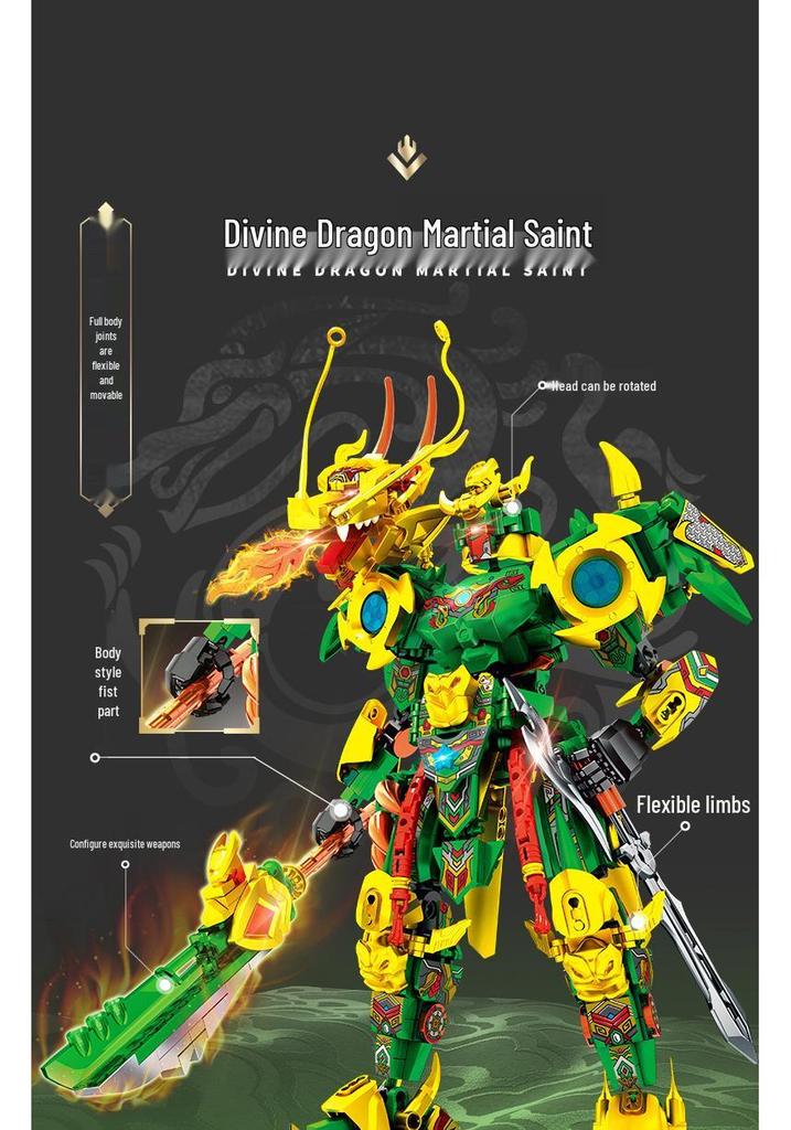 Steel Mecha Assembly Transformation DIY Model Building Blocks for Boys