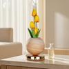 Tulip Planet Night Light Dimmable Touch Lamp with Aromatherapy Diffuser USB Rechargeable Artificial Flower