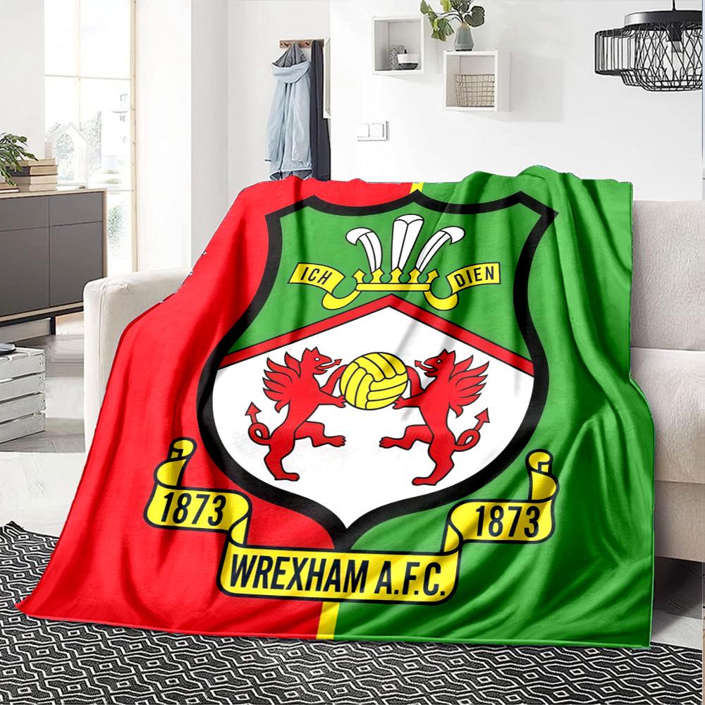 Wrexham Afctowel Blanket, High quality Comfortable for All Seasons, Home Decor, Warmth and Comfort
