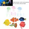 8Pcs Set Silicone Artificial Glowing Fish Colorful Aquarium Decor Fake Glowing Fish  Aquarium