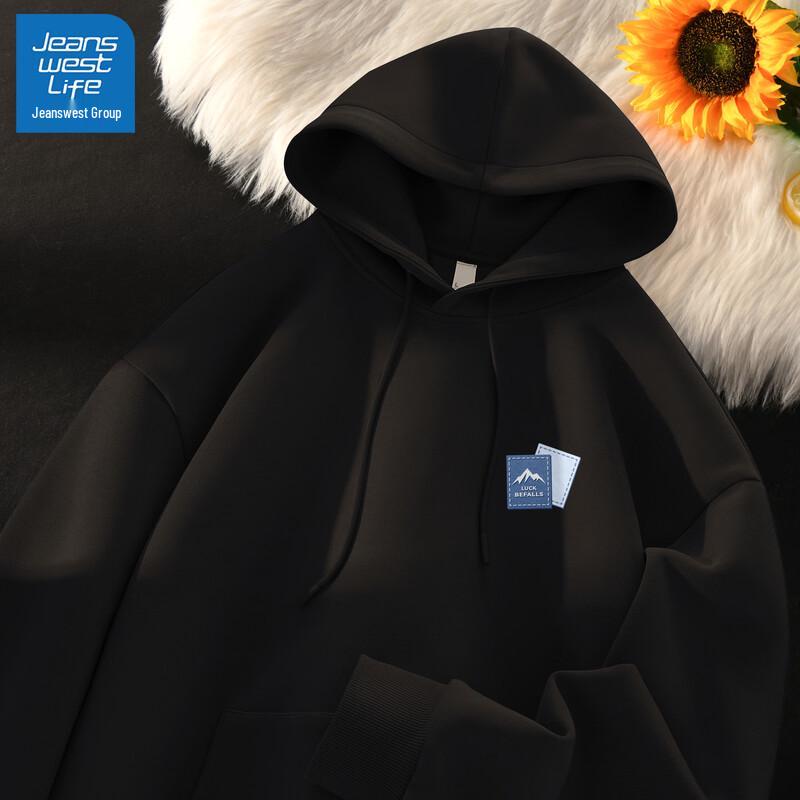 JEANSWEST LIFE Pull à capuche ample rétro américain pour homme