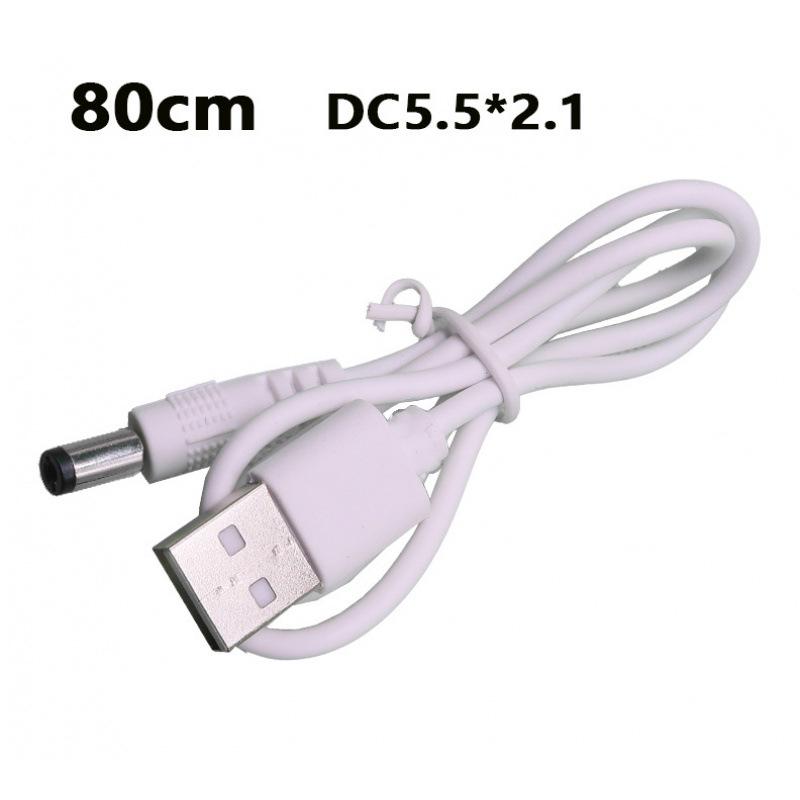 USB to DC 3.5*1.35mm Pure Copper Two-Core Power Cord for Mobile, Microphone, and Audio Charging