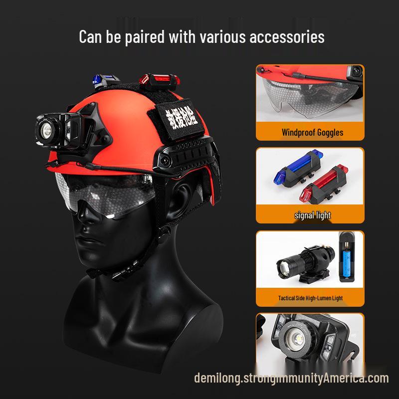 Fast Red Rescue Helmet - Men's Water Safety & Tactical Helmet
