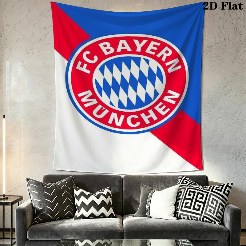FC Bayern Munich Wall Tapestry Aesthetic Wall Hanging Printed Fabric Blanket Decorative Tapestries for Bedroom Living Room Home Decor