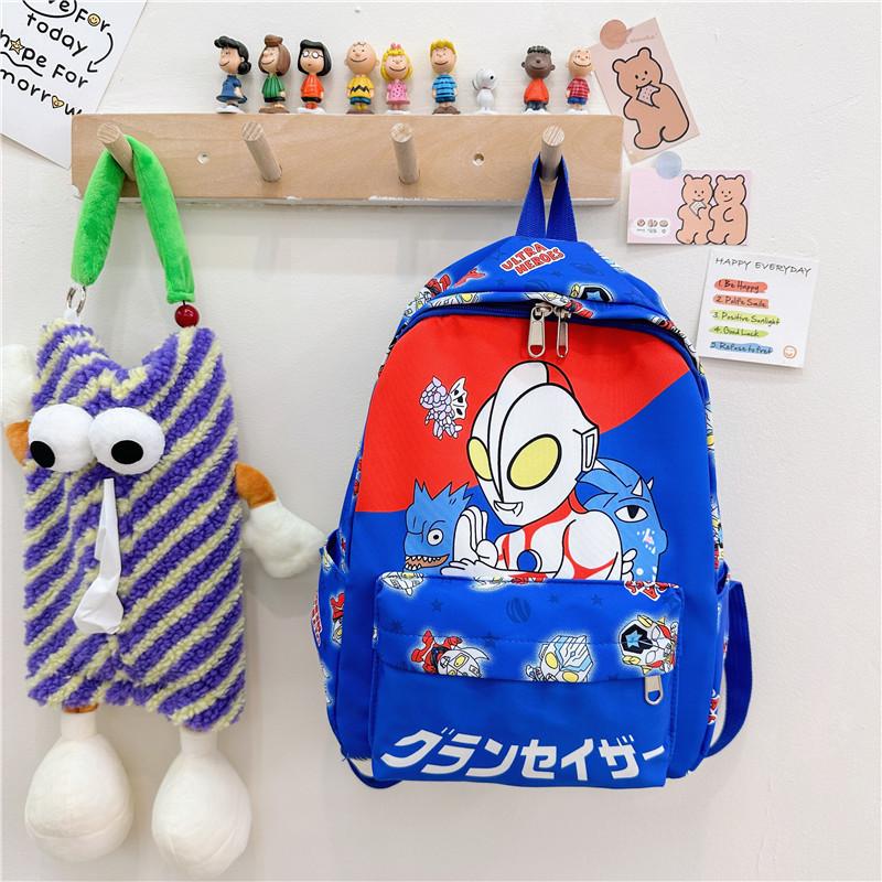 Mario Stitch Batman Backpack Oxford School Bag Handbag Student Kids Gift