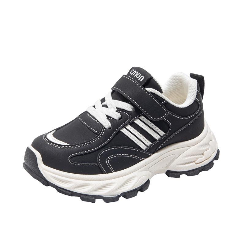 Kids' Leather Sports Shoes - Autumn/Winter New Style for Girls and Boys, Running & Casual, Toddler To Middle Child Sizes