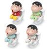 Novelty Squirt Spray Mini Toilet Prank Toy Funny Stress Relief Ornament Cute Desktop Decor Party Gag Gift