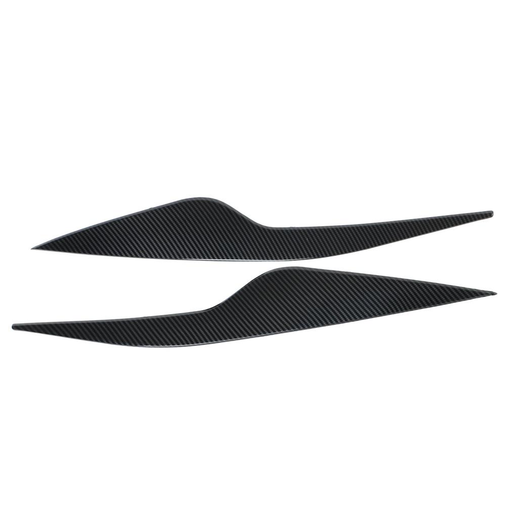 2 Pcs Headlight Eyebrow Front Left Right Light Eyelid Trim Cover Replacement for Ford Focus MK2