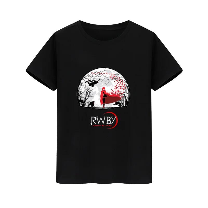 2025 STEAM Sandbox Game Merchandise RWBY Eclipse Printing Fun Cotton Short Sleeve T-Shirt Men's and Women's Oversize High Street